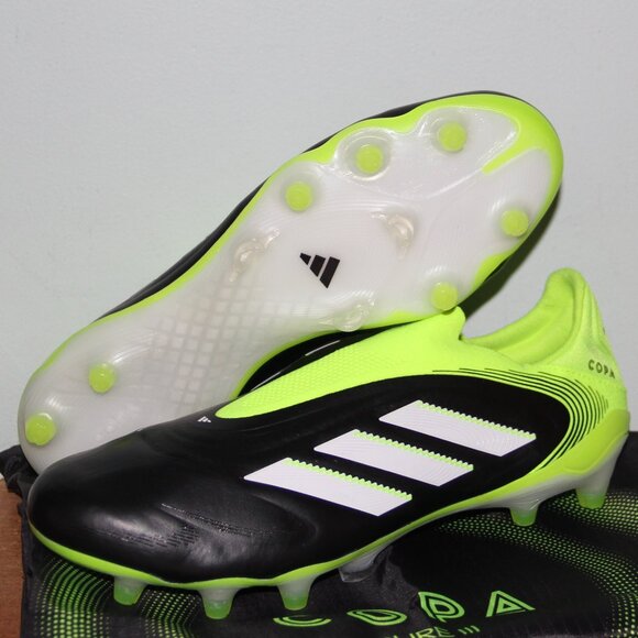 Adidas Copa Pure 3 Elite Laceless FG Soccer Cleats Mens 9 Black Lemon